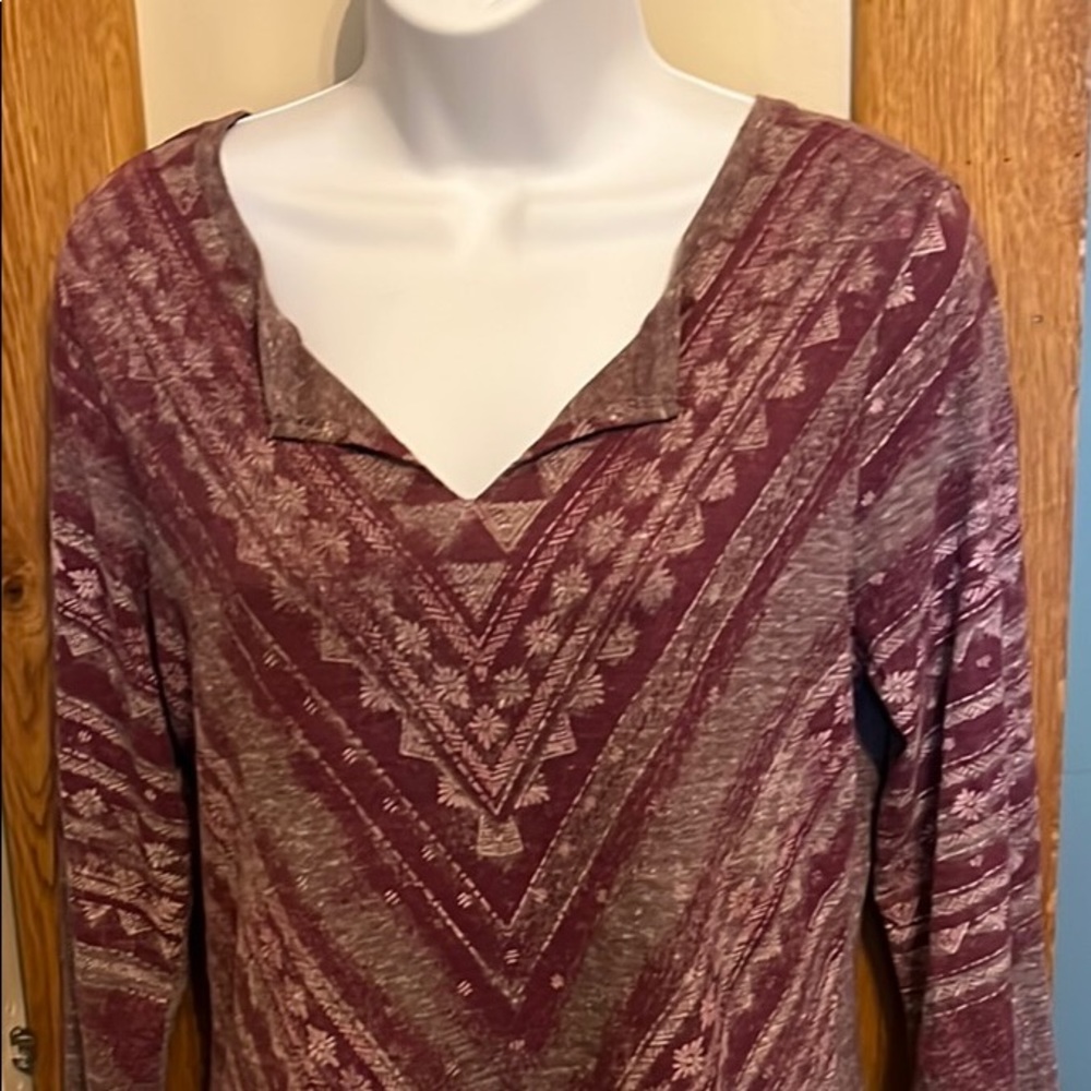 Lucky Brand, Purple Multi Pattern, Size M